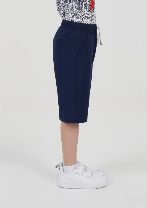 Купить шорты из футера «первый» синие в интернет-магазине ArmRus по выгодной цене. - изображение 3