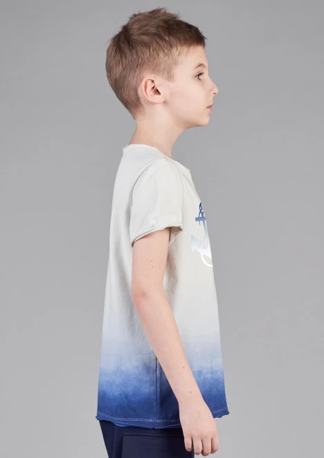 Купить футболка детская «якорь» синяя в интернет-магазине ArmRus по выгодной цене. - изображение 3