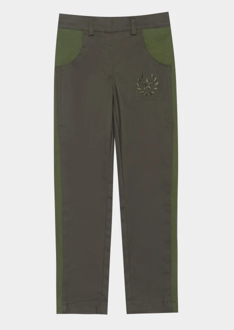 Купить брюки для девочки «армия россии» оливковые на резинке в интернет-магазине ArmRus по выгодной цене. - изображение 1