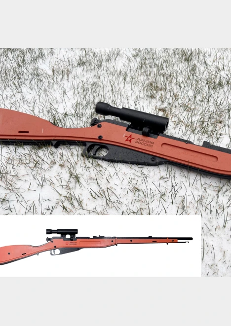 Купить резинкострел из дерева армия россии винтовка мосина с прицелом и штыком в интернет-магазине ArmRus по выгодной цене. - изображение 4