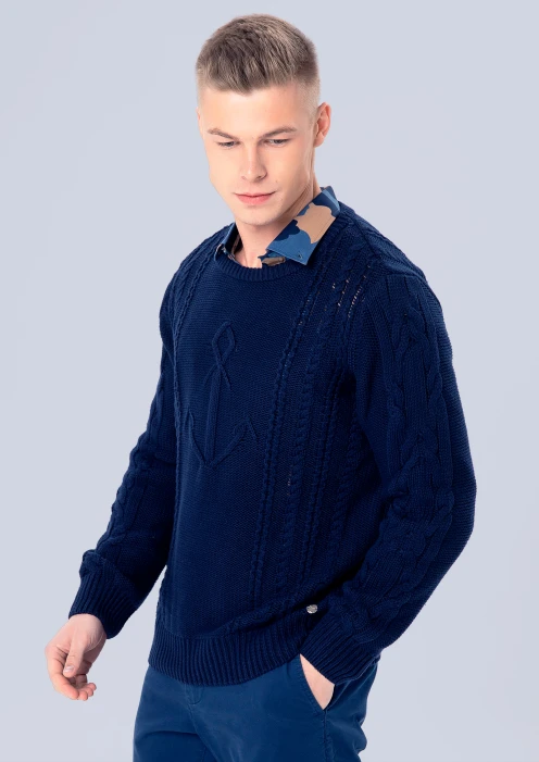 Купить свитер мужской «армия россии» синий в интернет-магазине ArmRus по выгодной цене. - изображение 3