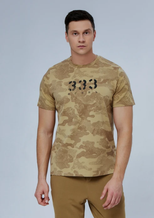 Купить футболка мужская «333 огонь» камуфляж песок в интернет-магазине ArmRus по выгодной цене. - изображение 3