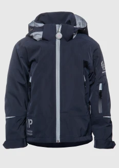 Куртка ски-пасс (ski-pass) детская «От победы к победам» синяя - синий
