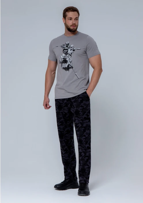 Купить брюки прямого кроя мужские «армия» черный камуфляж в интернет-магазине ArmRus по выгодной цене. - изображение 10
