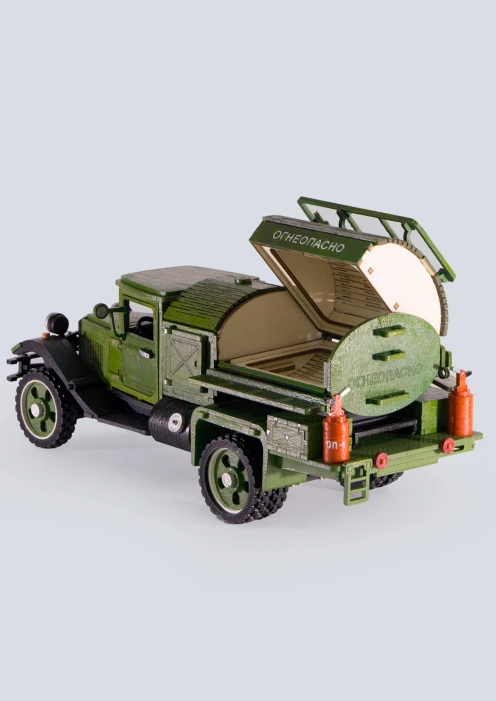 Купить игрушка-конструктор из дерева советский грузовик-заправщик «полуторка» 309 деталей в интернет-магазине ArmRus по выгодной цене. - изображение 9
