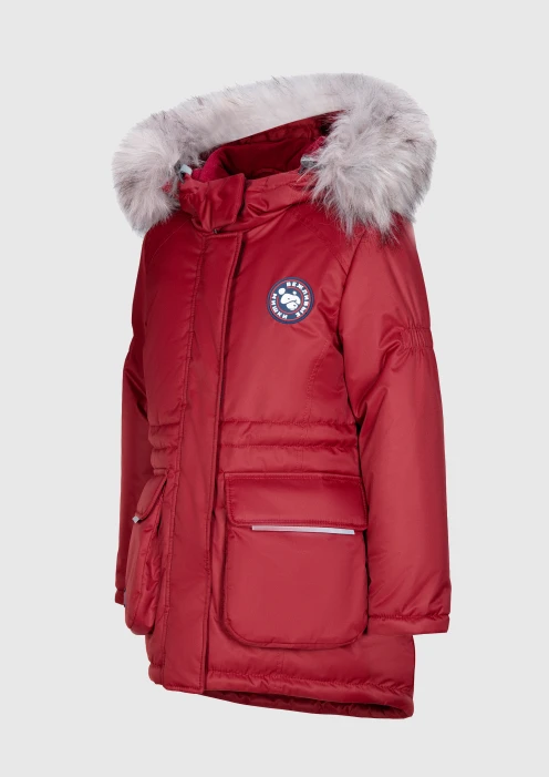 Купить  куртка-парка утепленная детская «вежливые мишки» брусничная в интернет-магазине ArmRus по выгодной цене. - изображение 24