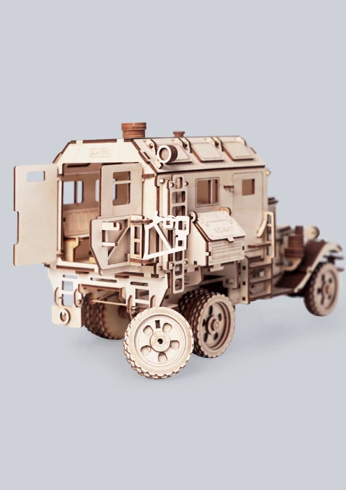 Купить игрушка-конструктор из дерева советский грузовик-фургон «полуторка» 318 деталей в интернет-магазине ArmRus по выгодной цене. - изображение 2