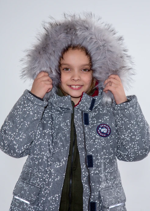 Купить куртка-парка утепленная детская «вежливые мишки» серая в интернет-магазине ArmRus по выгодной цене. - изображение 6