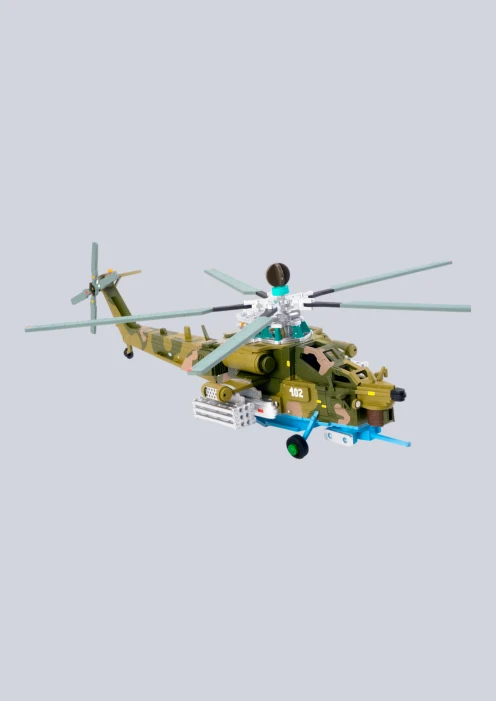 Купить игрушка-конструктор из дерева ударный боевой вертолет «армия россии» 241 деталь в интернет-магазине ArmRus по выгодной цене. - изображение 5