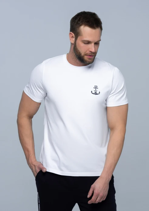 Купить футболка мужская «якорь» белая в интернет-магазине ArmRus по выгодной цене. - изображение 3