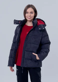 Куртка зимняя «Родина в сердце» черный камуфляж: купить в интернет-магазине «Армия России