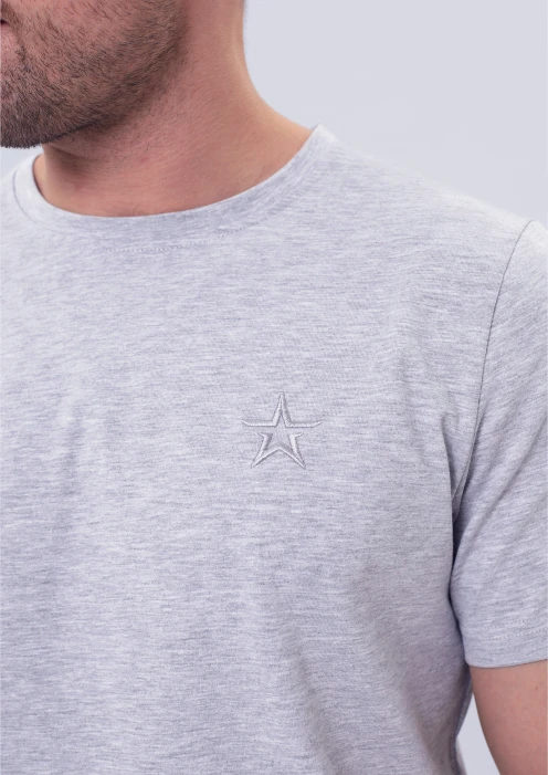 Купить футболка мужская «звезда» серый меланж в интернет-магазине ArmRus по выгодной цене. - изображение 3