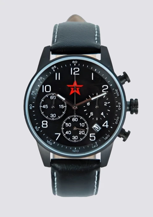 Купить часы наручные армия россии, черный в интернет-магазине ArmRus по выгодной цене. - изображение 1