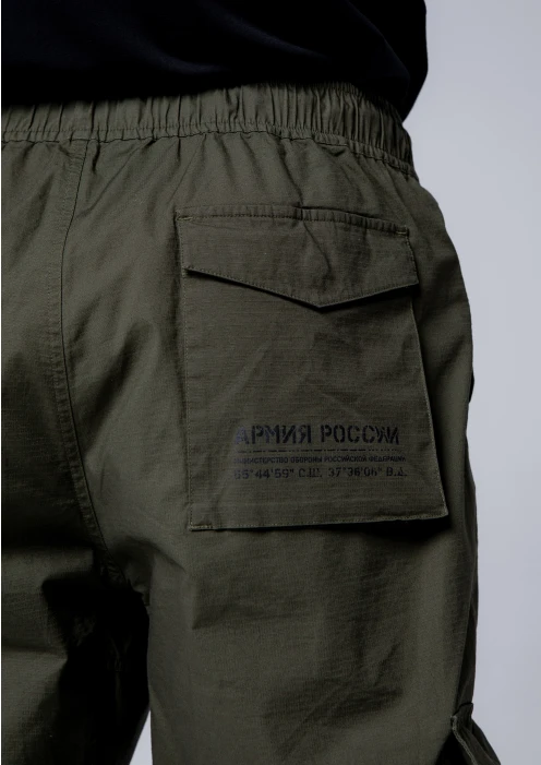 Купить брюки-карго мужские «армия россии» хаки в интернет-магазине ArmRus по выгодной цене. - изображение 6