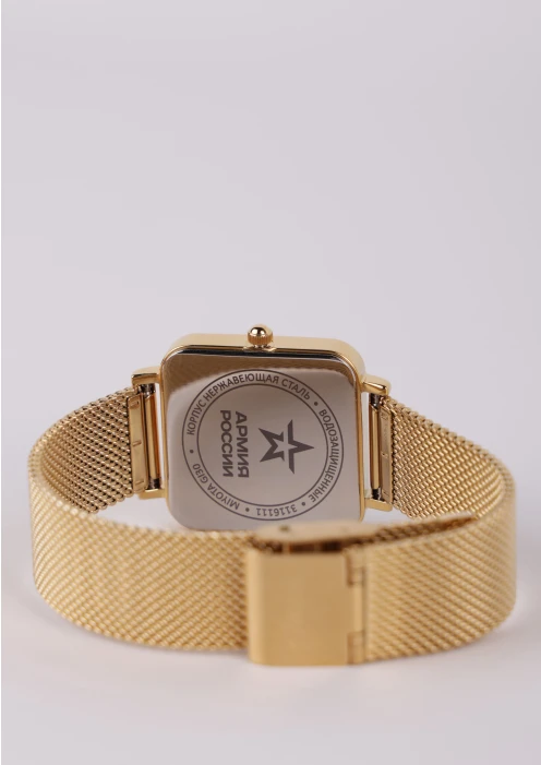 Купить часы женские «charm» кварцевые золотистые с мрамором в интернет-магазине ArmRus по выгодной цене. - изображение 3