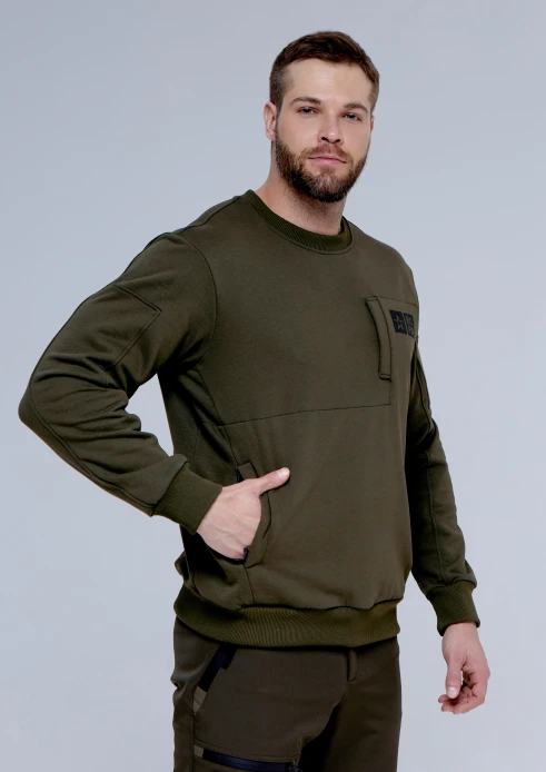 Купить тактический мужской свитшот «вс рф» хаки в интернет-магазине ArmRus по выгодной цене. - изображение 5