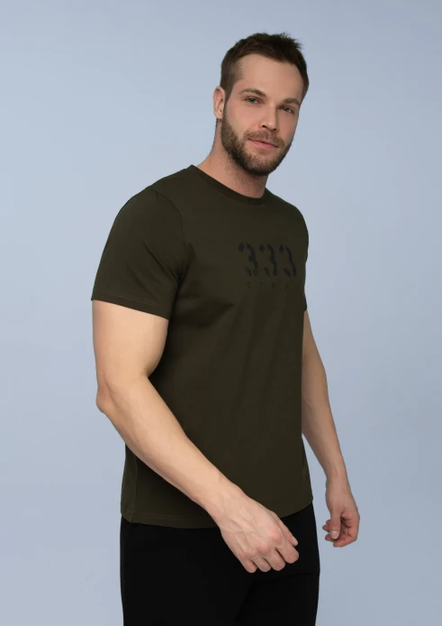 Купить футболка мужская «333 огонь» хаки в интернет-магазине ArmRus по выгодной цене. - изображение 4