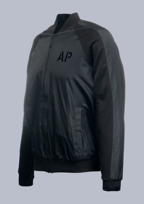 Купить куртка-бомбер мужская «ар» черная в интернет-магазине ArmRus по выгодной цене. - изображение 3