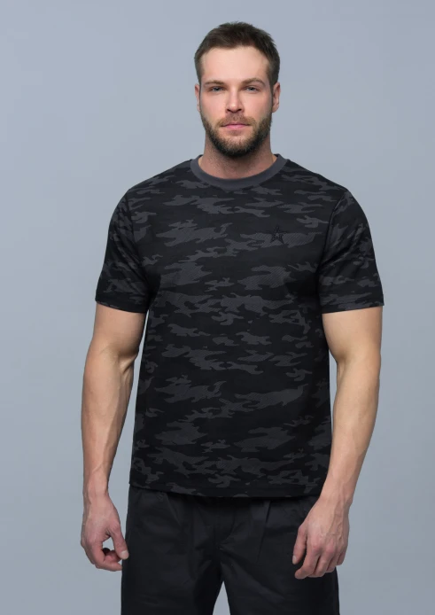 Купить футболка мужская «звезда» черный камуфляж в интернет-магазине ArmRus по выгодной цене. - изображение 1