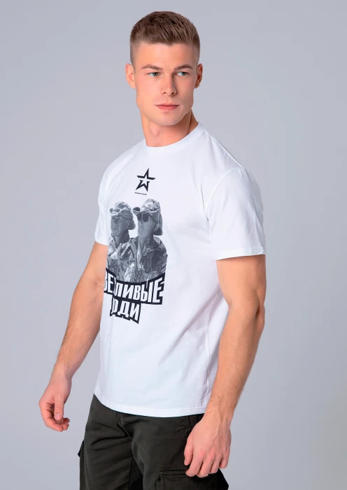 Купить футболка белая «две персоны. вежливые люди» в интернет-магазине ArmRus по выгодной цене. - изображение 4