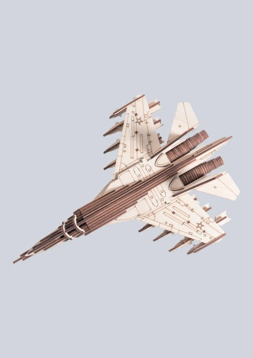 Купить игрушка-конструктор из дерева российский истребитель су-30 «армия россии» 103 детали в интернет-магазине ArmRus по выгодной цене. - изображение 2