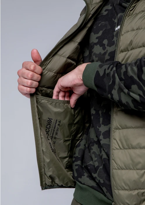 Купить жилет пуховый мужской «армия россии» хаки в интернет-магазине ArmRus по выгодной цене. - изображение 15