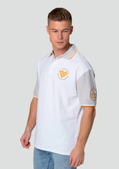 Купить рубашка-поло пике мужская army games белая в интернет-магазине ArmRus по выгодной цене. - изображение 3