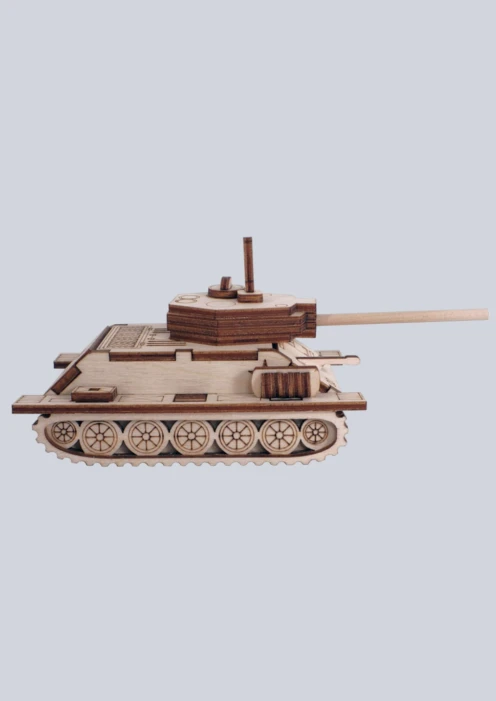 Купить игрушка-конструктор из дерева танк «т-34» 33 детали в интернет-магазине ArmRus по выгодной цене. - изображение 3