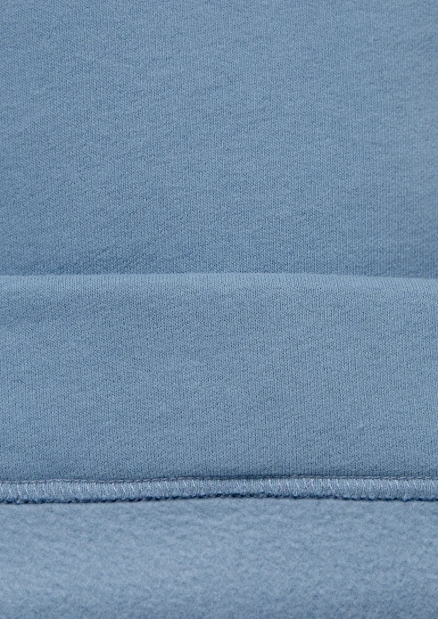 Купить толстовка (худи) женская «вежливый человек» винтажно-синяя в Москве с доставкой по РФ - изображение 9