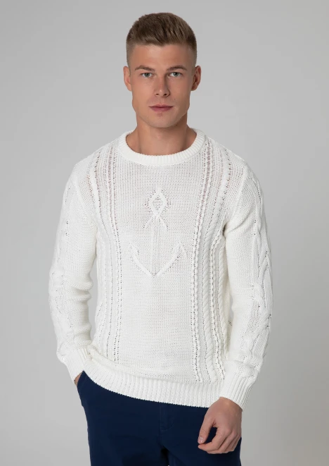 Купить свитер мужской «армия россии» белый в интернет-магазине ArmRus по выгодной цене. - изображение 1