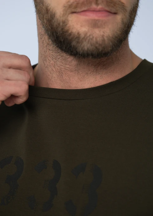 Купить футболка мужская «333 огонь» хаки в интернет-магазине ArmRus по выгодной цене. - изображение 6