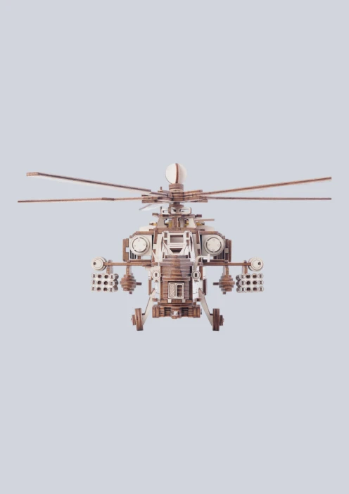 Купить игрушка-конструктор из дерева ударный боевой вертолет «армия россии» 241 деталь в интернет-магазине ArmRus по выгодной цене. - изображение 2