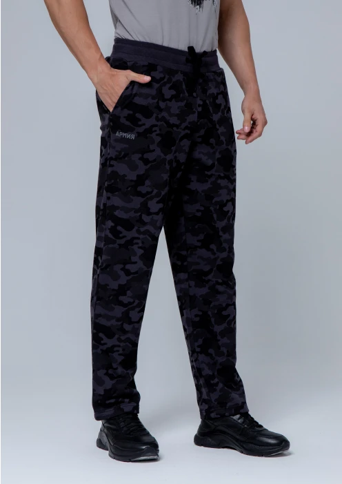 Купить брюки прямого кроя мужские «армия» черный камуфляж в интернет-магазине ArmRus по выгодной цене. - изображение 5