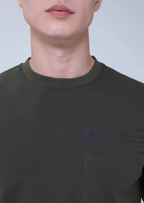 Купить футболка мужская «штамп» хаки в интернет-магазине ArmRus по выгодной цене. - изображение 5