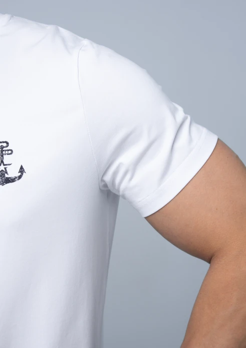 Купить футболка мужская «якорь» белая в интернет-магазине ArmRus по выгодной цене. - изображение 7