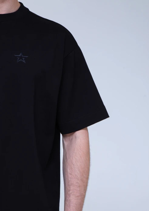 Купить футболка оверсайз мужская «звезда» черная в интернет-магазине ArmRus по выгодной цене. - изображение 7