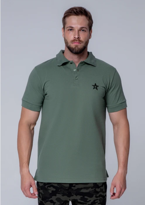 Купить футболка-поло пике мужская «звезда» хаки в интернет-магазине ArmRus по выгодной цене. - изображение 5