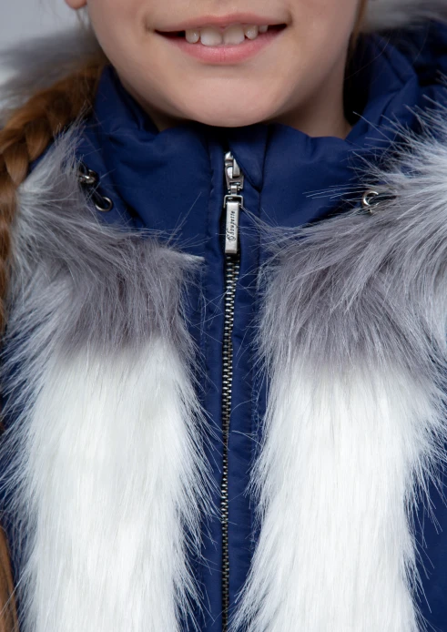 Купить куртка-парка утепленная для девочки «армия россии» синяя в интернет-магазине ArmRus по выгодной цене. - изображение 8