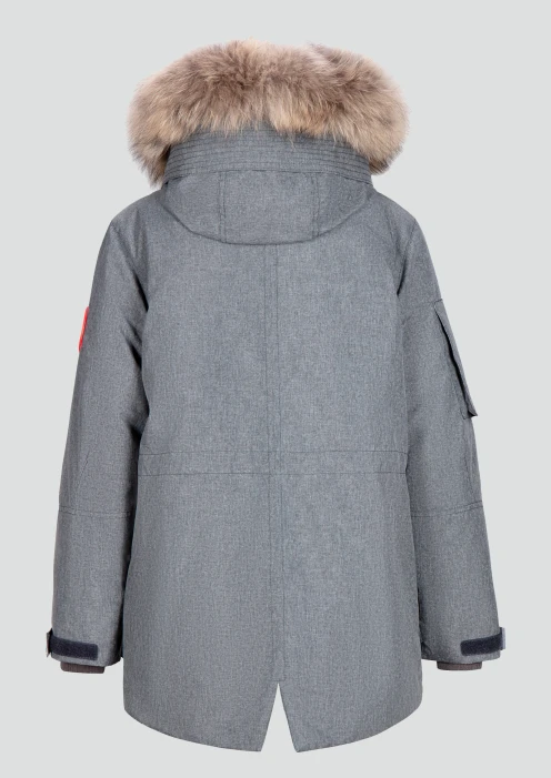 Купить куртка-парка утепленная детская «армия россии» серая в интернет-магазине ArmRus по выгодной цене. - изображение 2