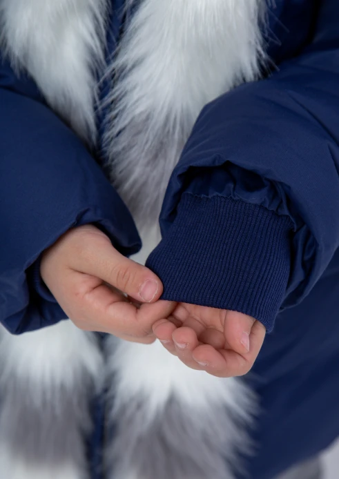 Купить куртка-парка утепленная для девочки «армия россии» синяя в интернет-магазине ArmRus по выгодной цене. - изображение 11
