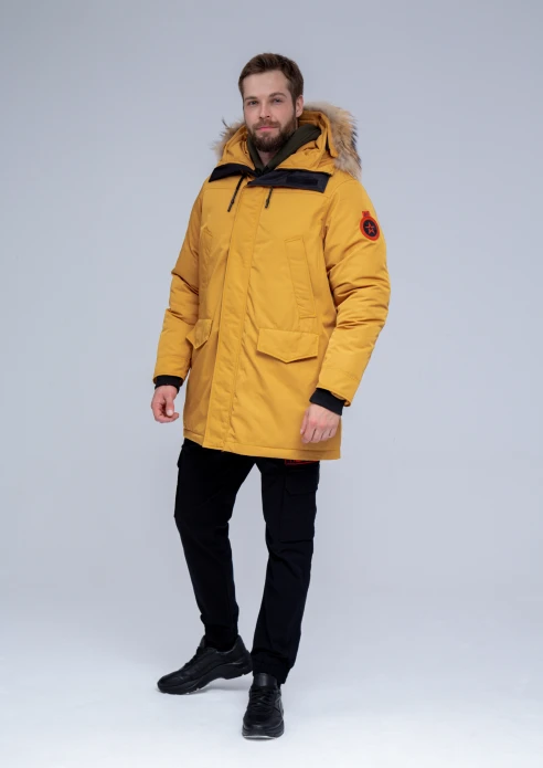 Купить куртка-парка утепленная мужская «армия россии» желтая в интернет-магазине ArmRus по выгодной цене. - изображение 18