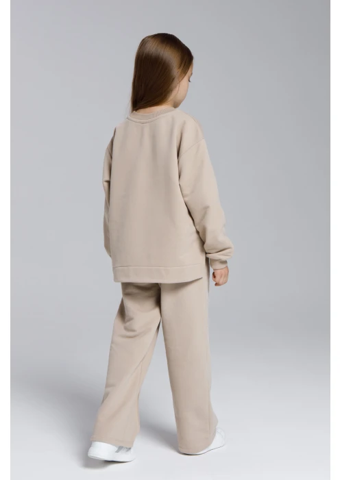 Купить костюм (свитшот + брюки) для девочек «якорь» латте в интернет-магазине ArmRus по выгодной цене. - изображение 2
