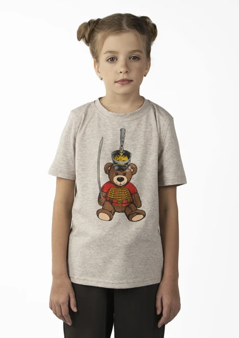 Купить футболка детская «вежливые мишки» темно-бежевая в интернет-магазине ArmRus по выгодной цене. - изображение 2