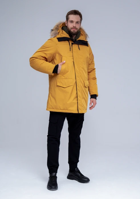 Купить куртка-парка утепленная мужская «армия россии» желтая в интернет-магазине ArmRus по выгодной цене. - изображение 19