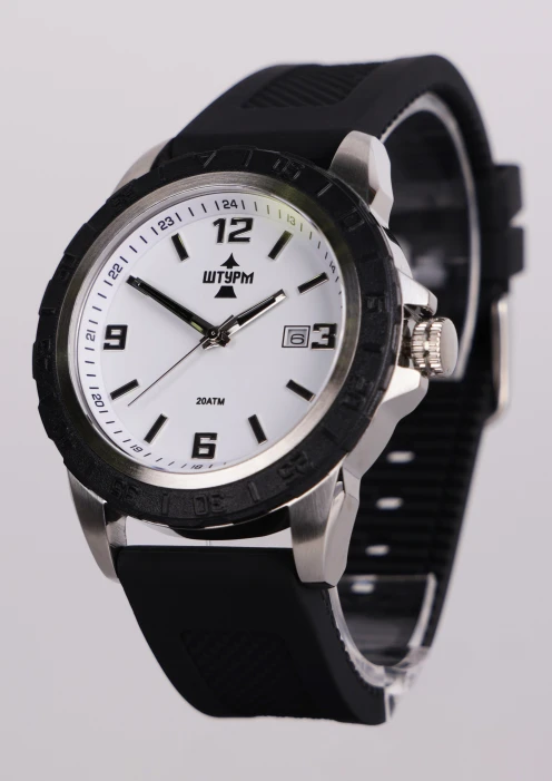 Купить часы штурм кк кварцевые на каучуковом ремне d43,7 в интернет-магазине ArmRus по выгодной цене. - изображение 1