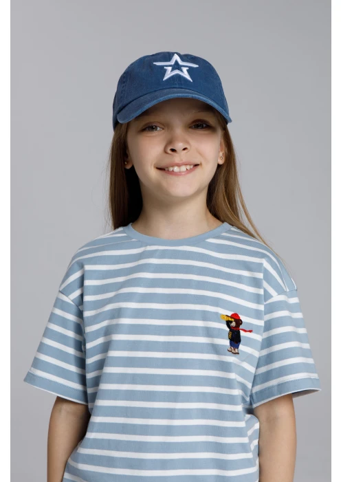 Купить бейсболка детская «звезда» синяя в интернет-магазине ArmRus по выгодной цене. - изображение 2