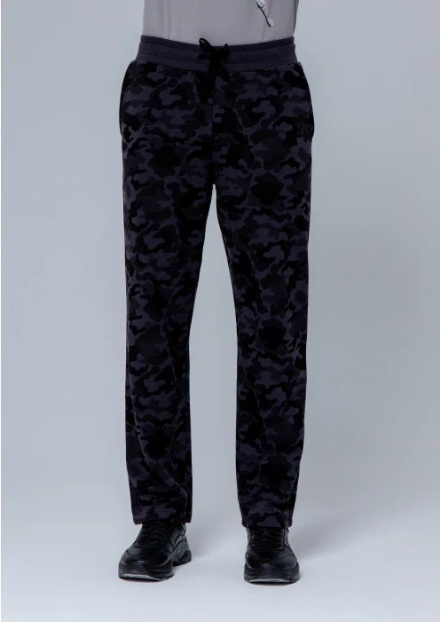 Купить брюки прямого кроя мужские «армия» черный камуфляж в интернет-магазине ArmRus по выгодной цене. - изображение 1