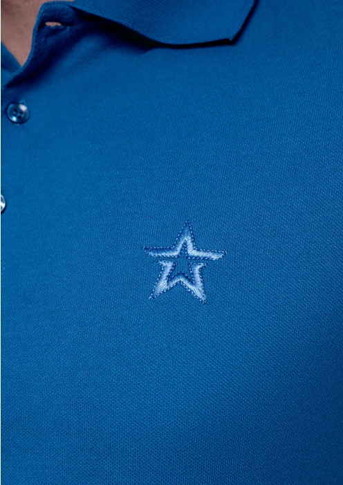 Купить футболка-поло пике мужская «звезда» синяя в интернет-магазине ArmRus по выгодной цене. - изображение 7