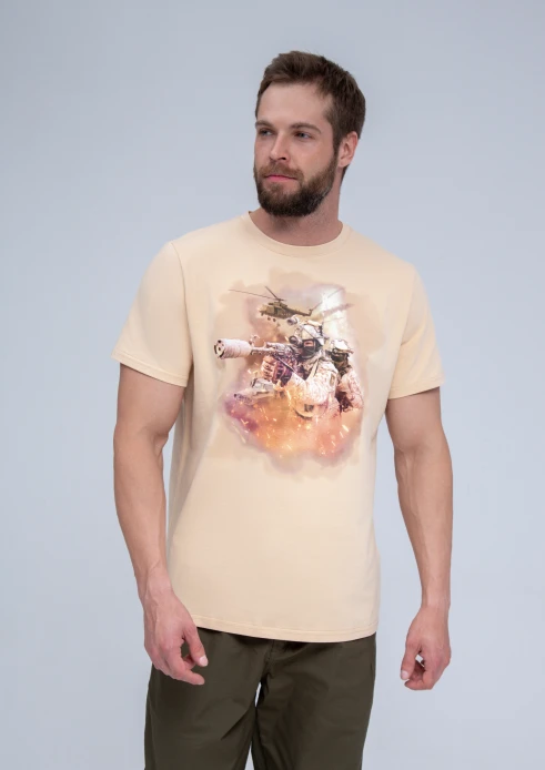 Купить футболка «cco» 2 бойца бежевая в интернет-магазине ArmRus по выгодной цене. - изображение 1