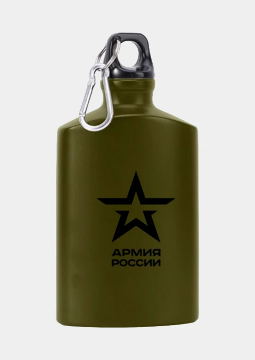 Купить бутылка металлическая для воды «армия россии» 500мл хаки в интернет-магазине ArmRus по выгодной цене. - изображение 1